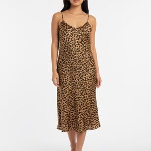 A New Day Animal Print Midi Dress